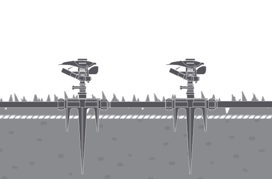 Установка сектора орошения